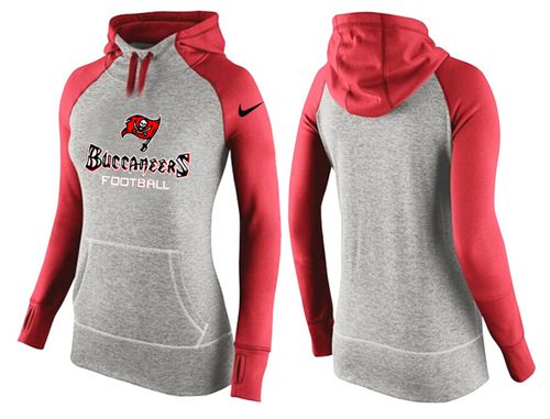 Women's Nike Tampa Bay Buccaneers Performance Hoodie Grey & Red_1